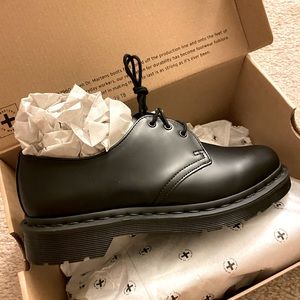 Dr Martens Black 1461 Mono Smooth Leather Oxfords
